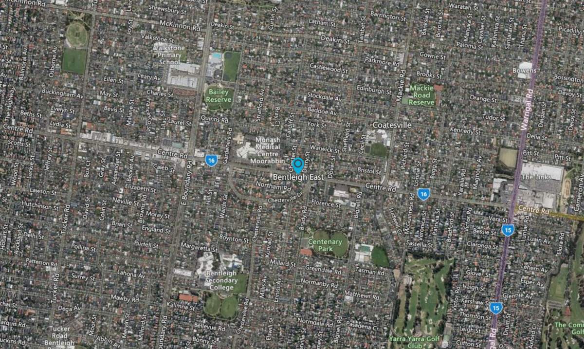 Satellite map of Bentleigh East, Melbourne