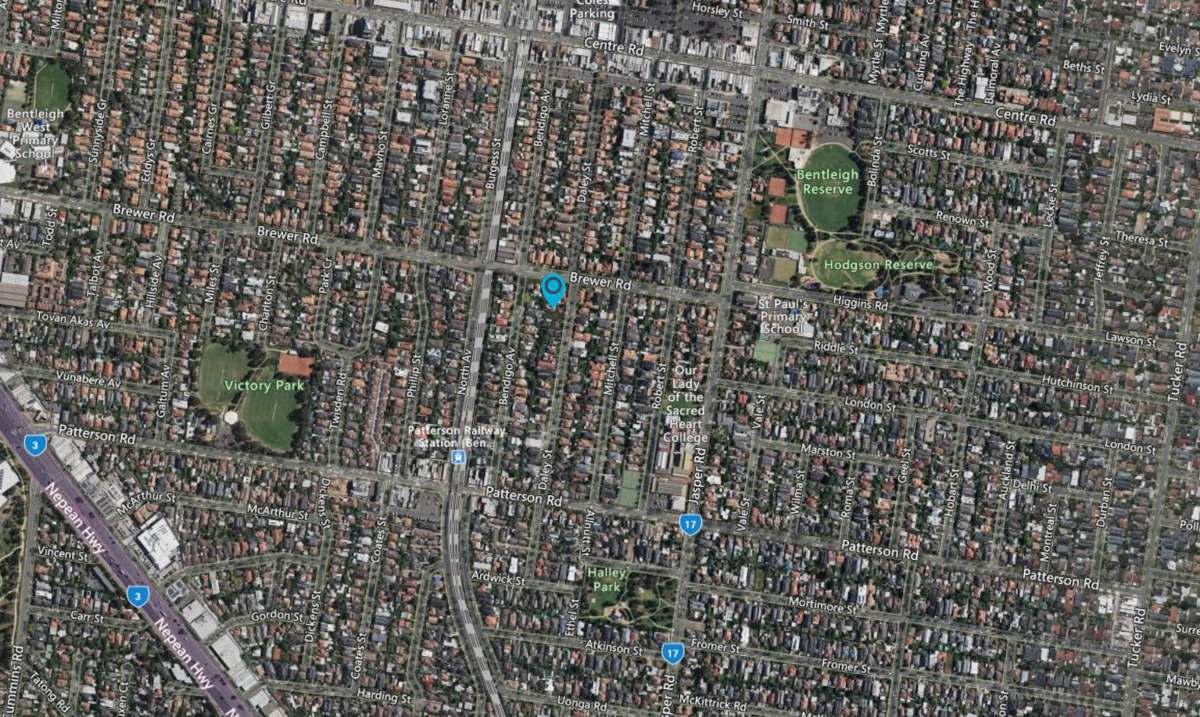 Satellite map of Bentleigh, Melbourne
