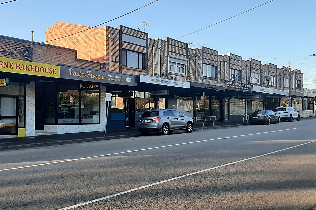 Centre Road shopping strip in Brighton East, Melbourne