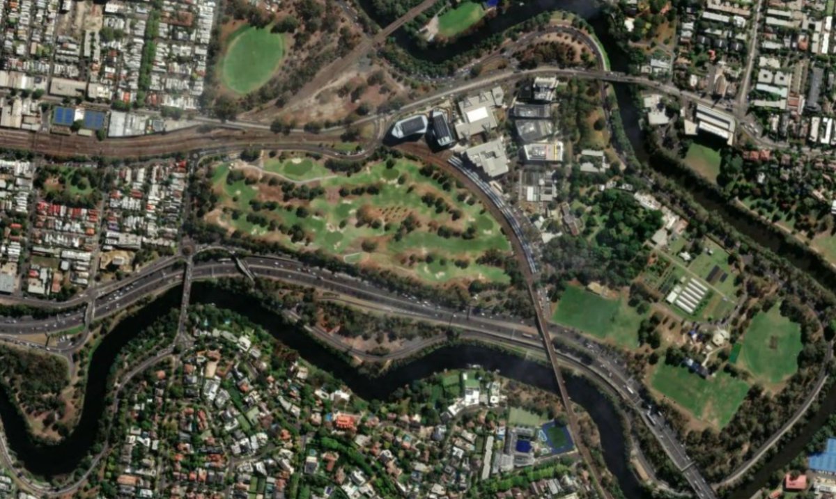 Satellite map of Burnley, Melbourne