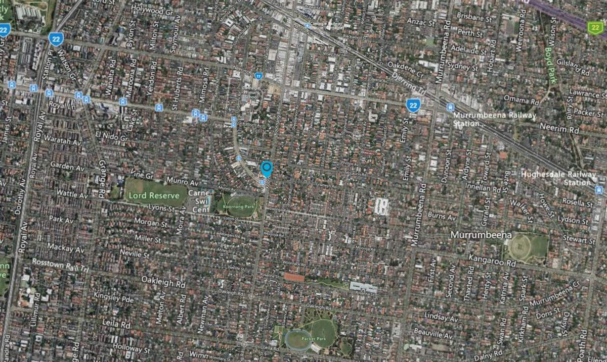 Satellite map of Carnegie, Melbourne