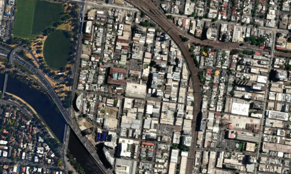 Satellite map of Cremorne, Melbourne
