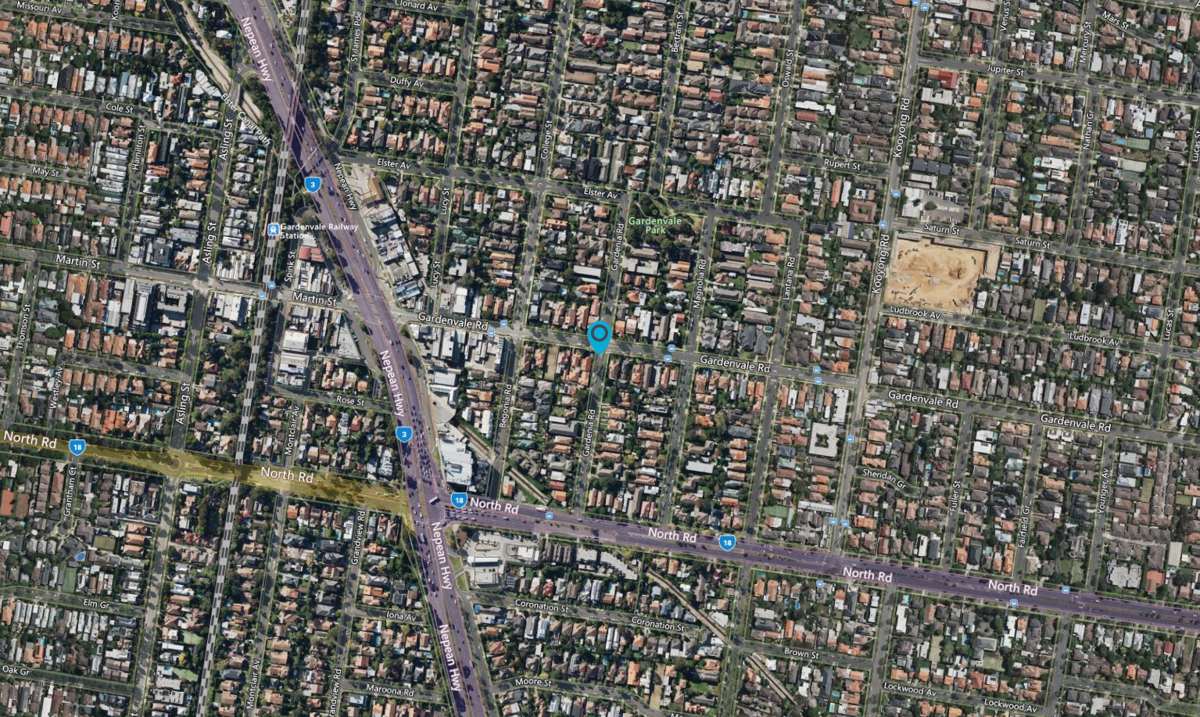 Satellite map of Gardenvale, Melbourne