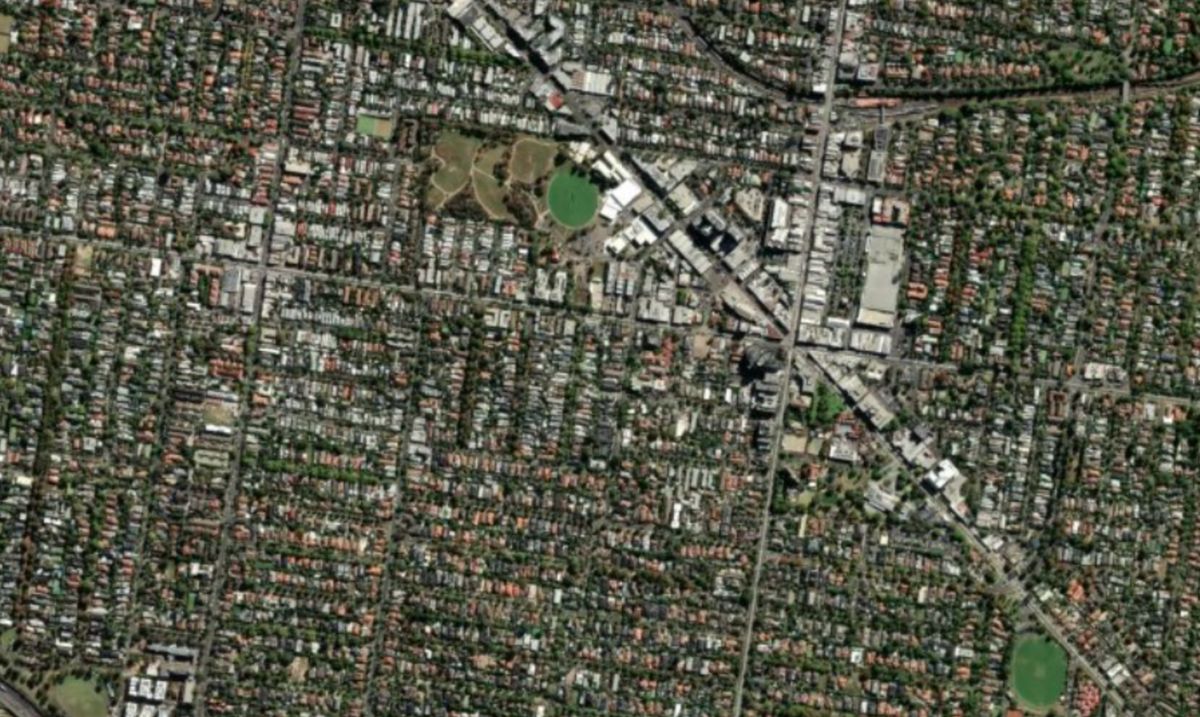 Satellite map of Hawthorn East, Melbourne