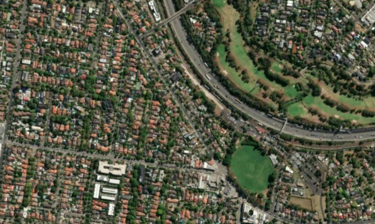 Satellite map of Malvern East, Melbourne