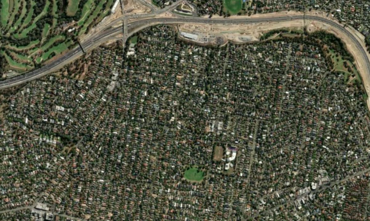 Satellite map of North Balwyn, Melbourne