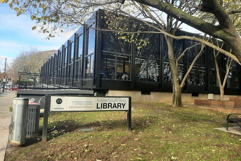 The modern Toorak/South Yarra Library building in South Yarra, Melbourne