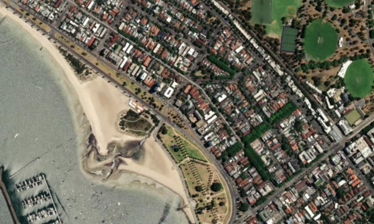 Satellite map of St Kilda West, Melbourne