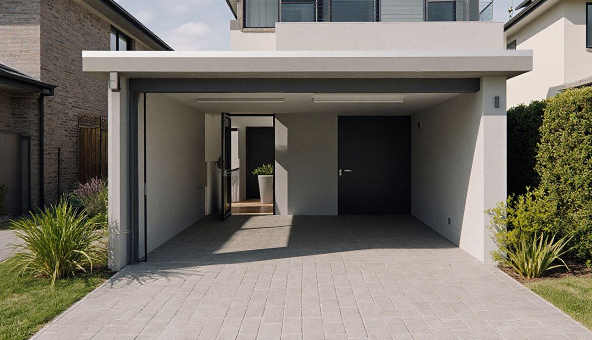 Clear, empty carport after rubbish removal