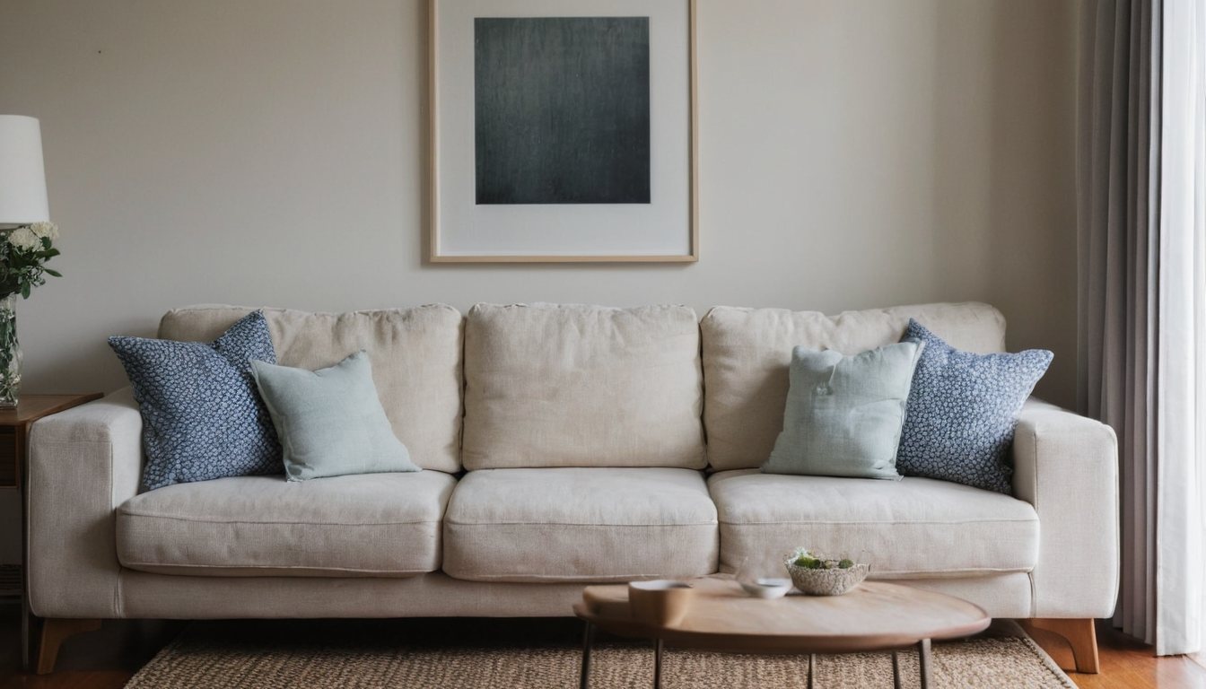 Warm, tidy living room in a Melbourne home