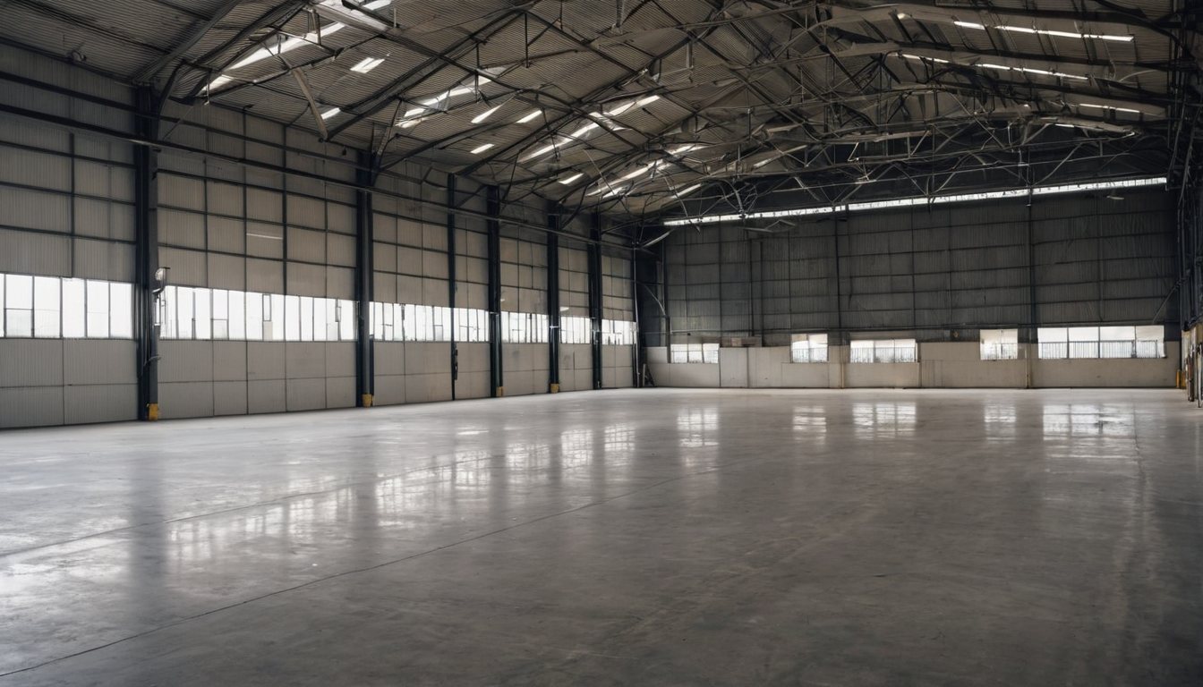 Large empty warehouse interior cleared and ready for the next tenant in Melbourne