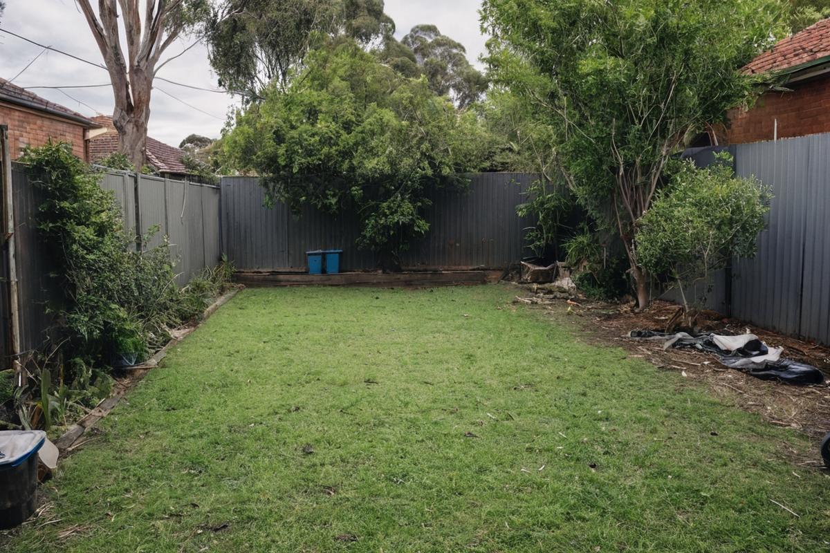 Freshly cleared Melbourne backyard revealing open usable space after professional rubbish removal